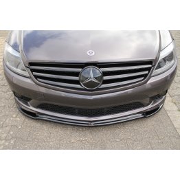 Накладка сплиттер на передний бампер на Mercedes CL C216 AMG-Line